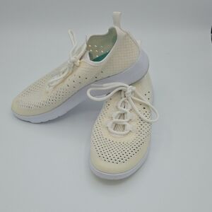 EMU Australia Miki Wool Sneakers‎ Cream White Knit Trainers W12497 Womens 8